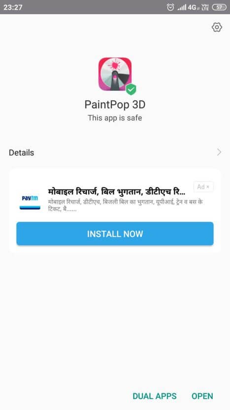 paintpop 3d mod apk installed