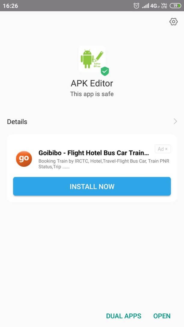 Apk Editor Pro apk installed
