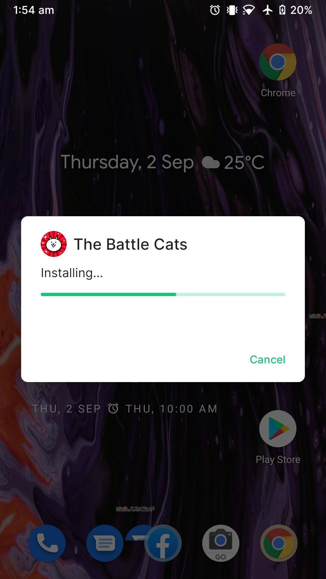 the battle cats mod apk installing