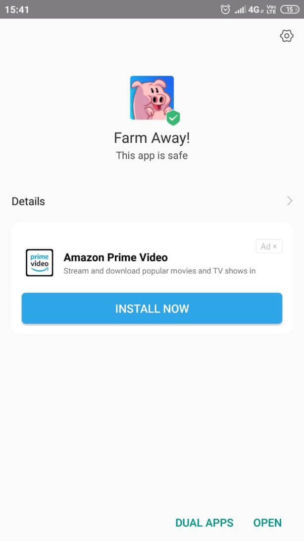 farm away mod apk installed