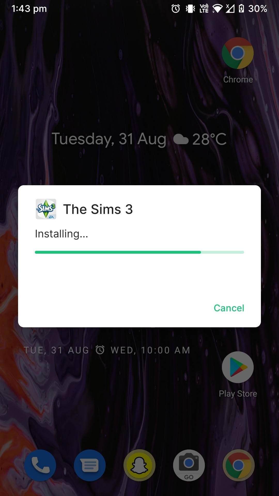 the sims 3 mod apk installing