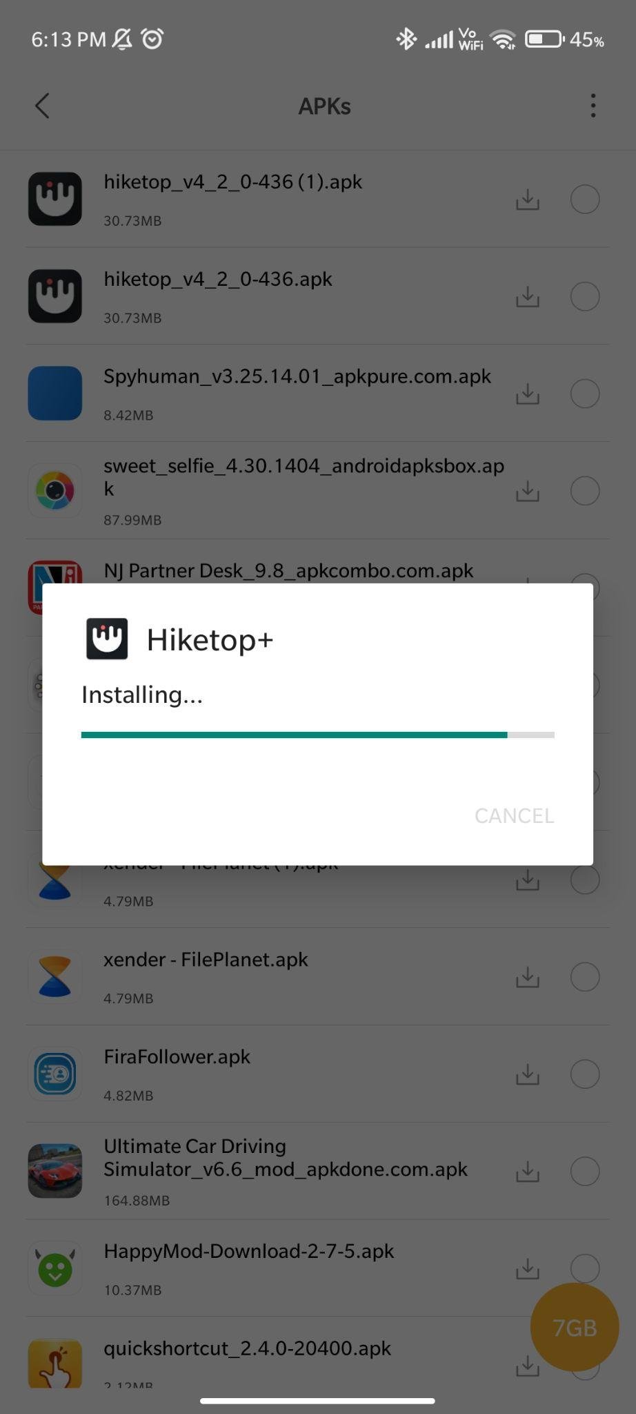 hiketop+ installing