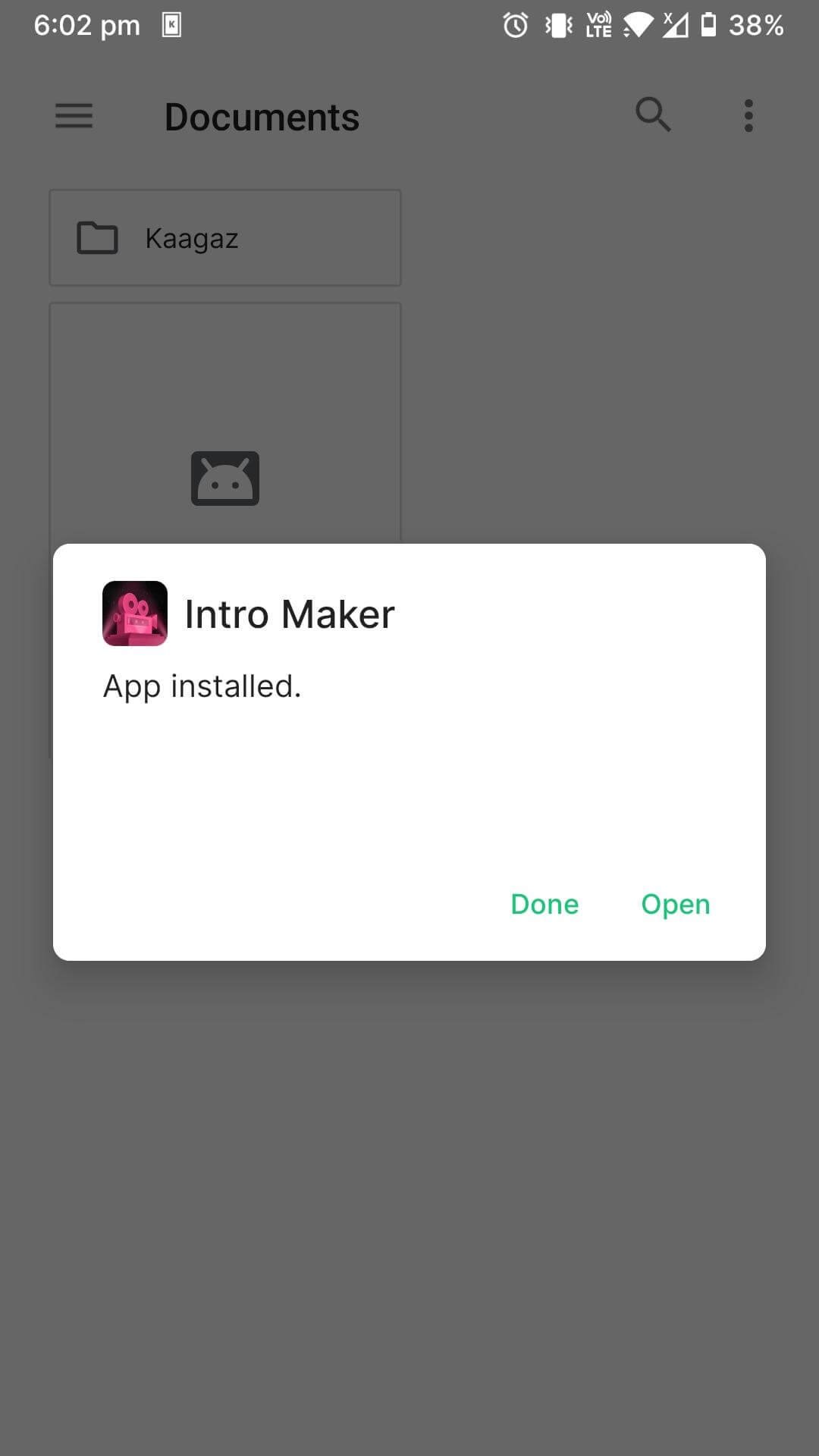 intro maker mod apk installed