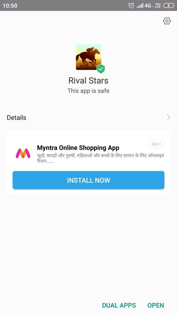 rival stars mod apk installed