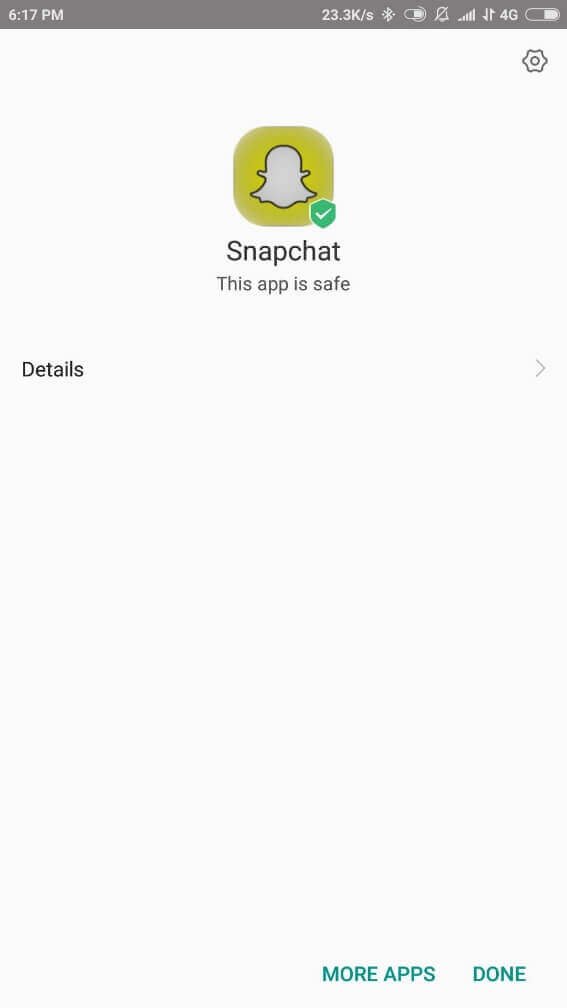 Snapchat Apk instalado
