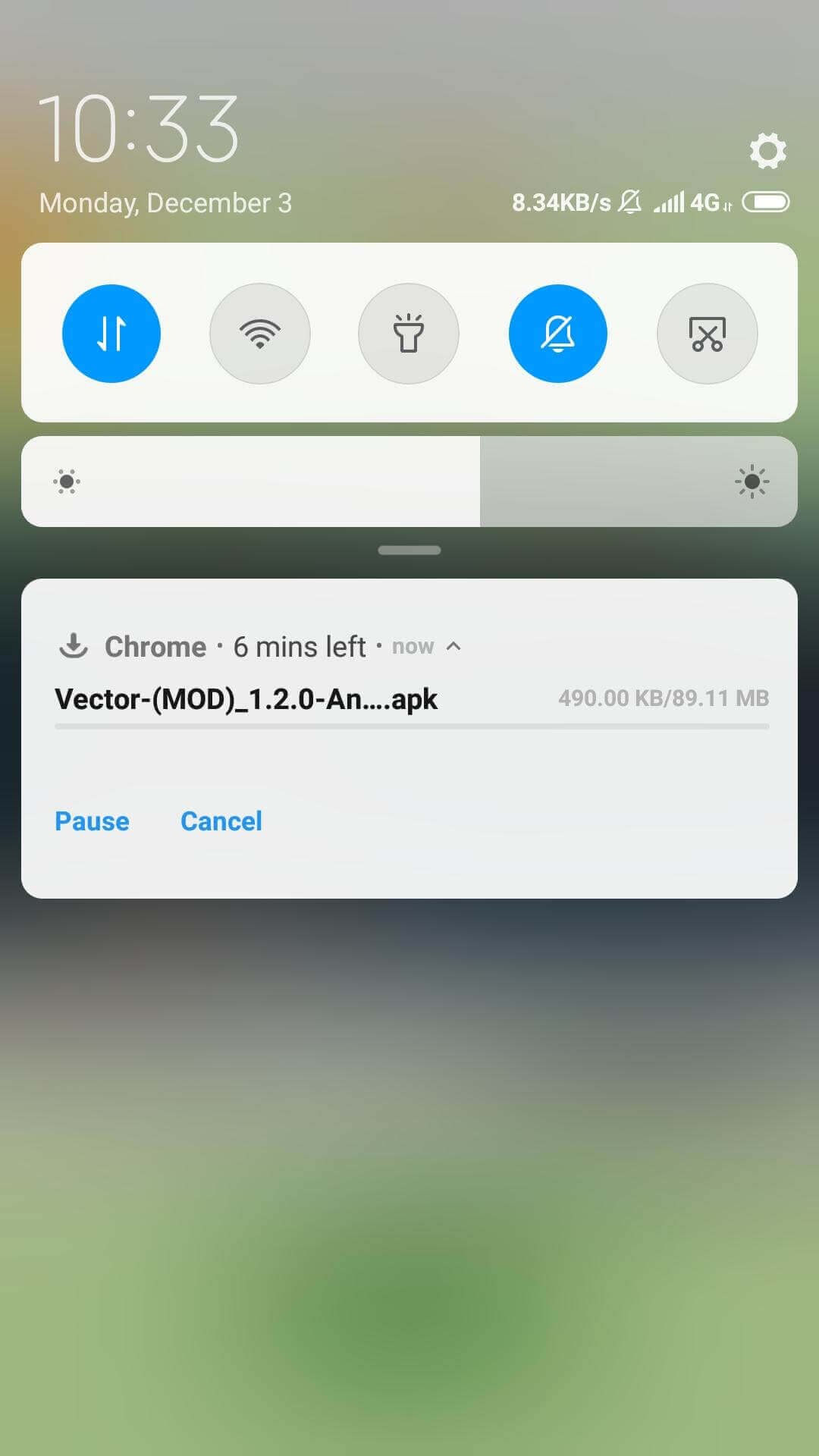 Vector Mod Apk downloading started