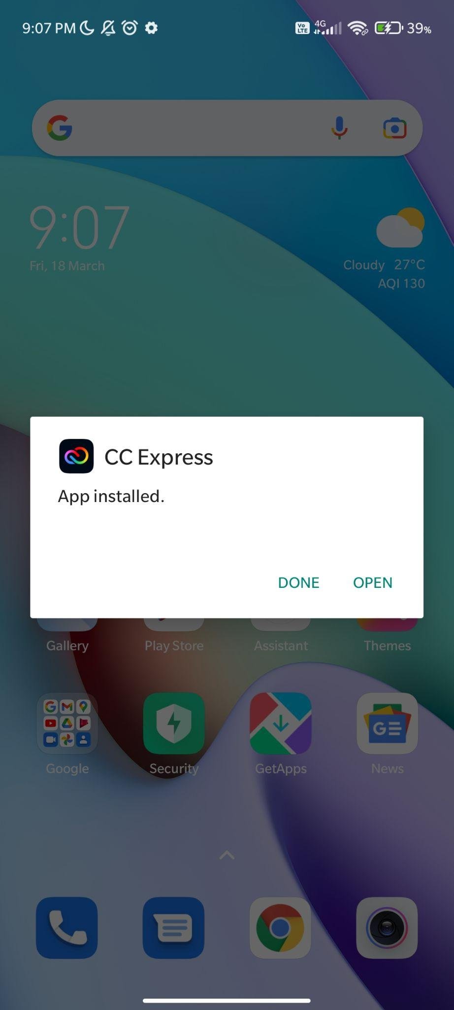 cc express mod apk installed