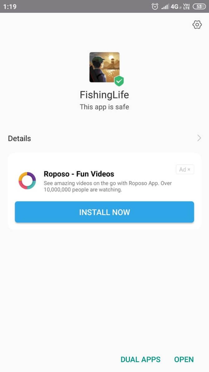 Fishing Life Mod Apk installed
