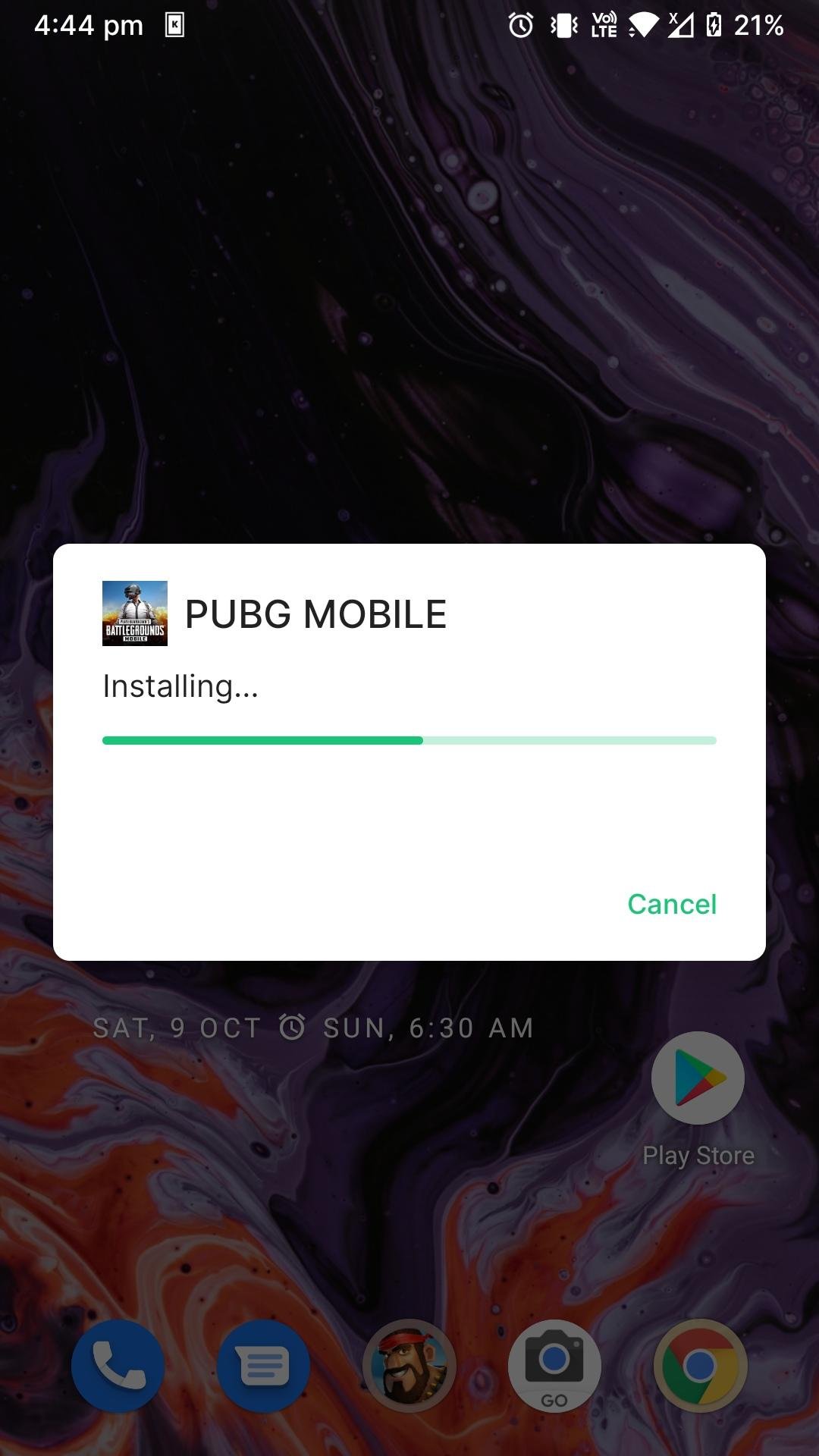 pubg mobile kr apk installing