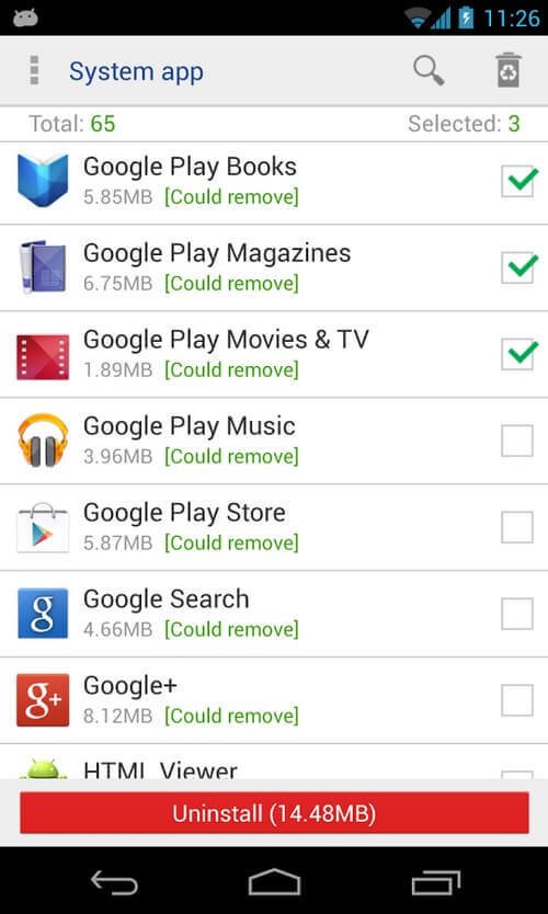 Uninstall System Apps From Android
