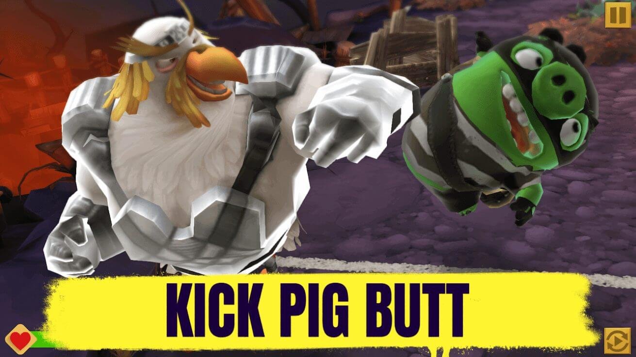 kick pig butt