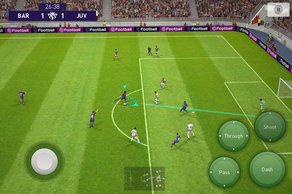 eFootball PES 2021 gameplay second