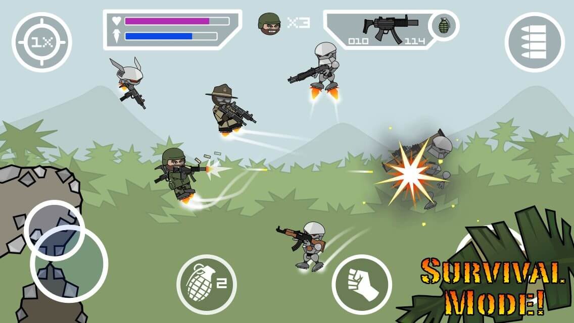 Doodle Army 2 : Mini Militia gameplay second