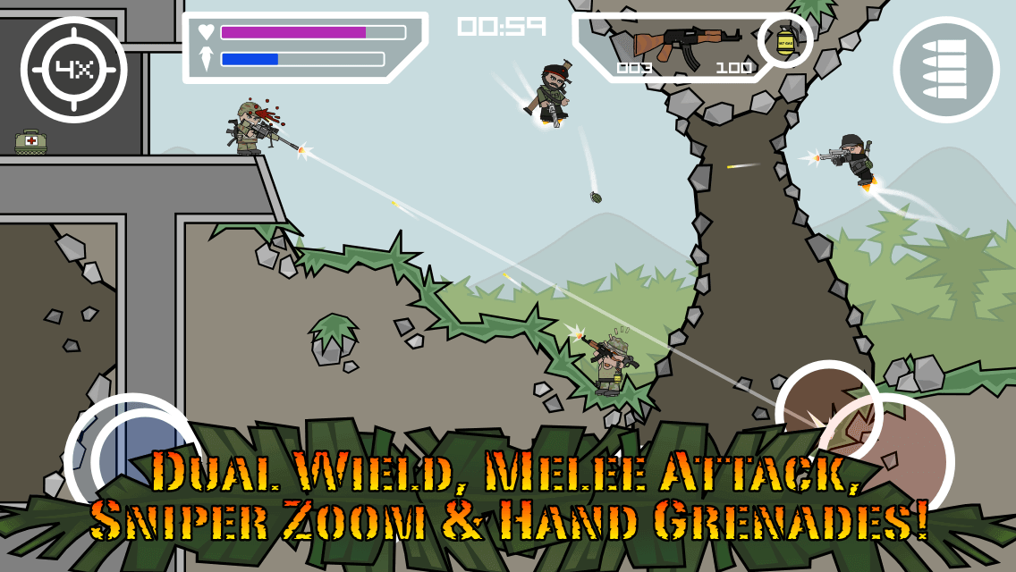 Doodle Army 2 : Mini Militia gameplay third