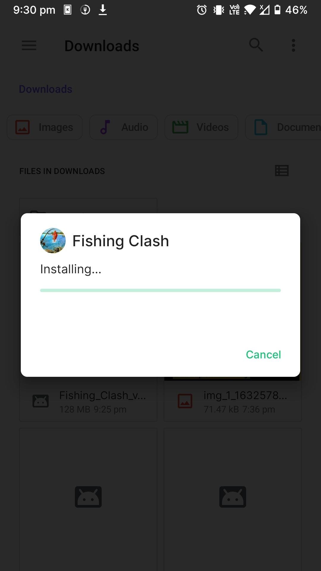 fishing clash mod apk installing