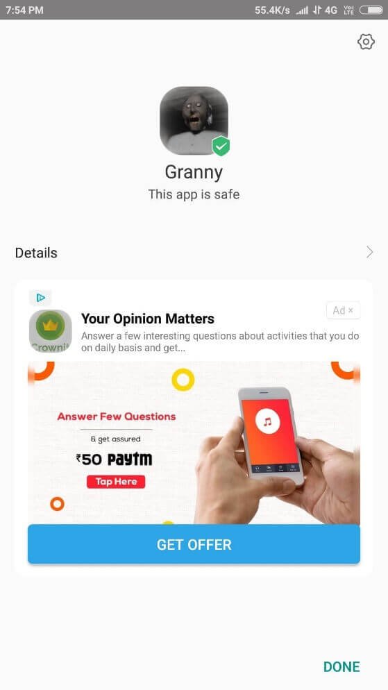 Granny Mod Apk installed