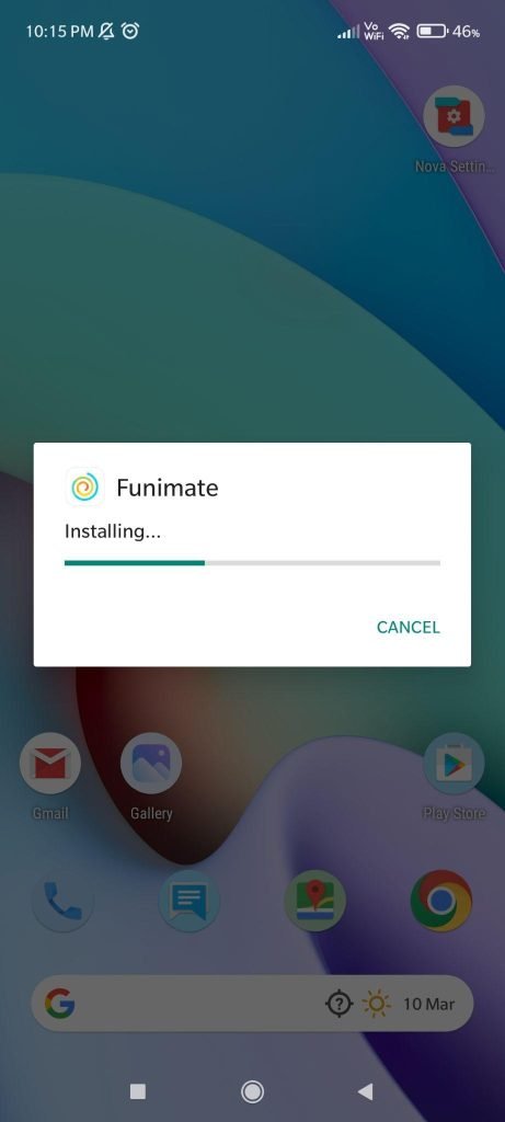funimate mod apk installing