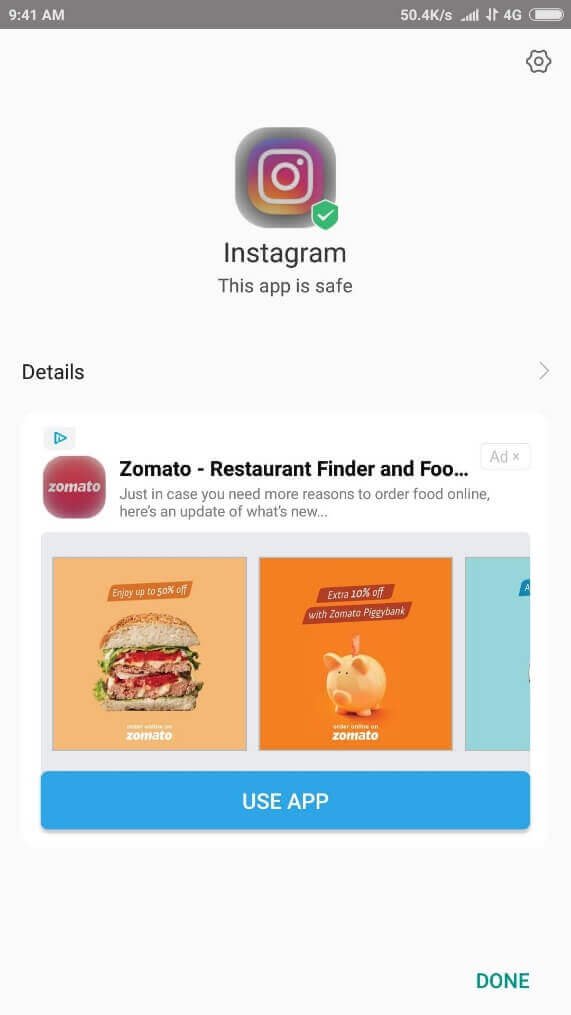 instagram apk installed