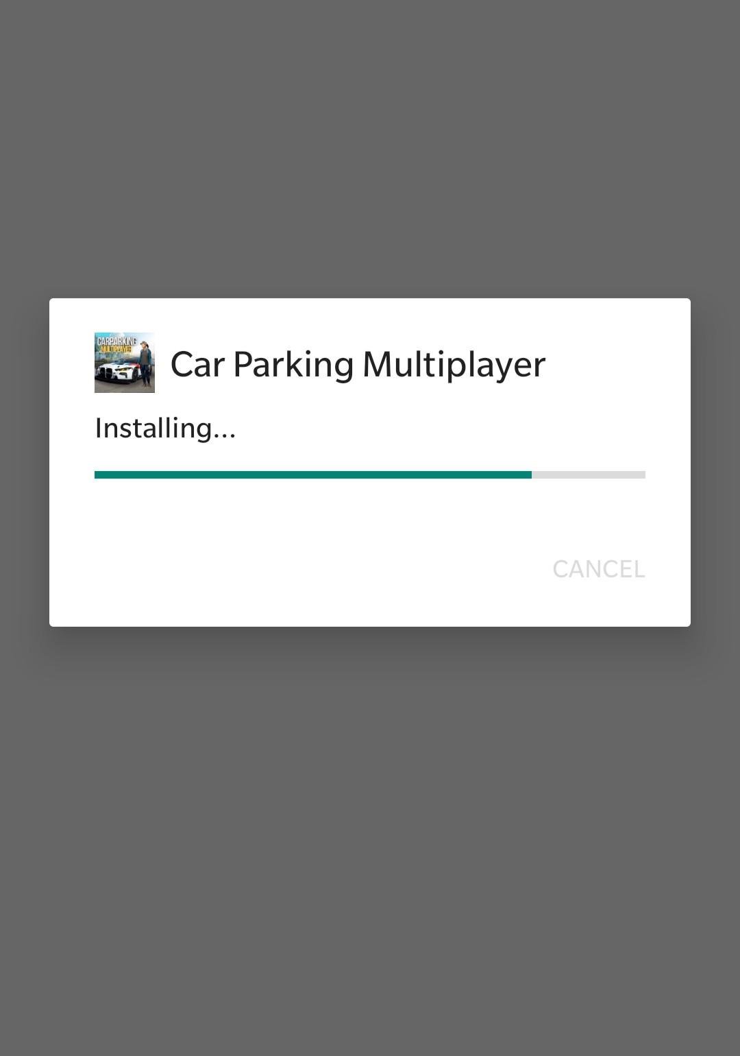 Car Parking Multiplayer mod apk installing