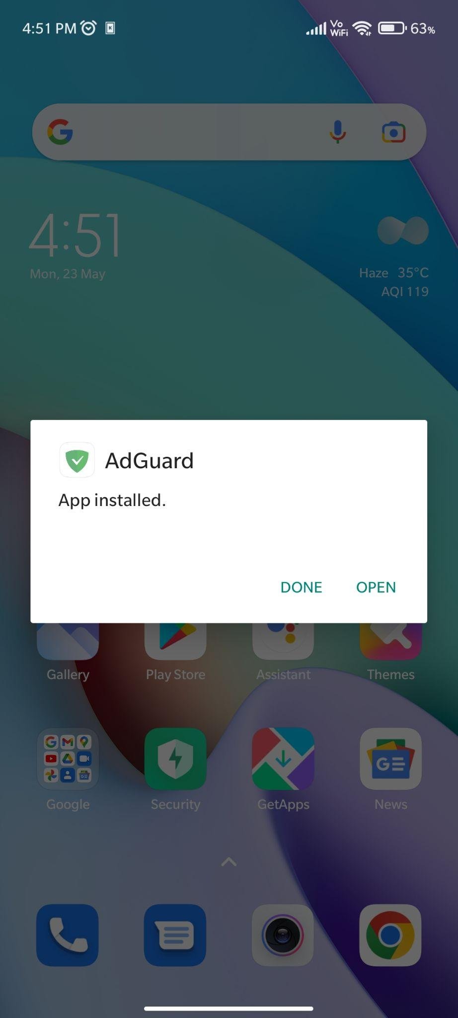 adguard premium mod apk installed