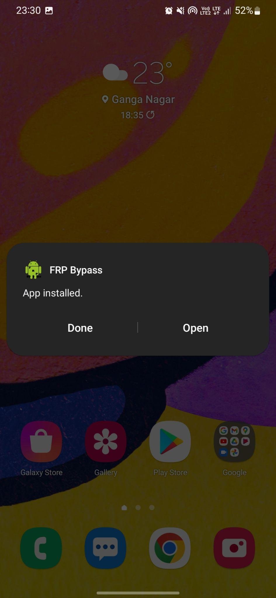 frp bypass apk installed
