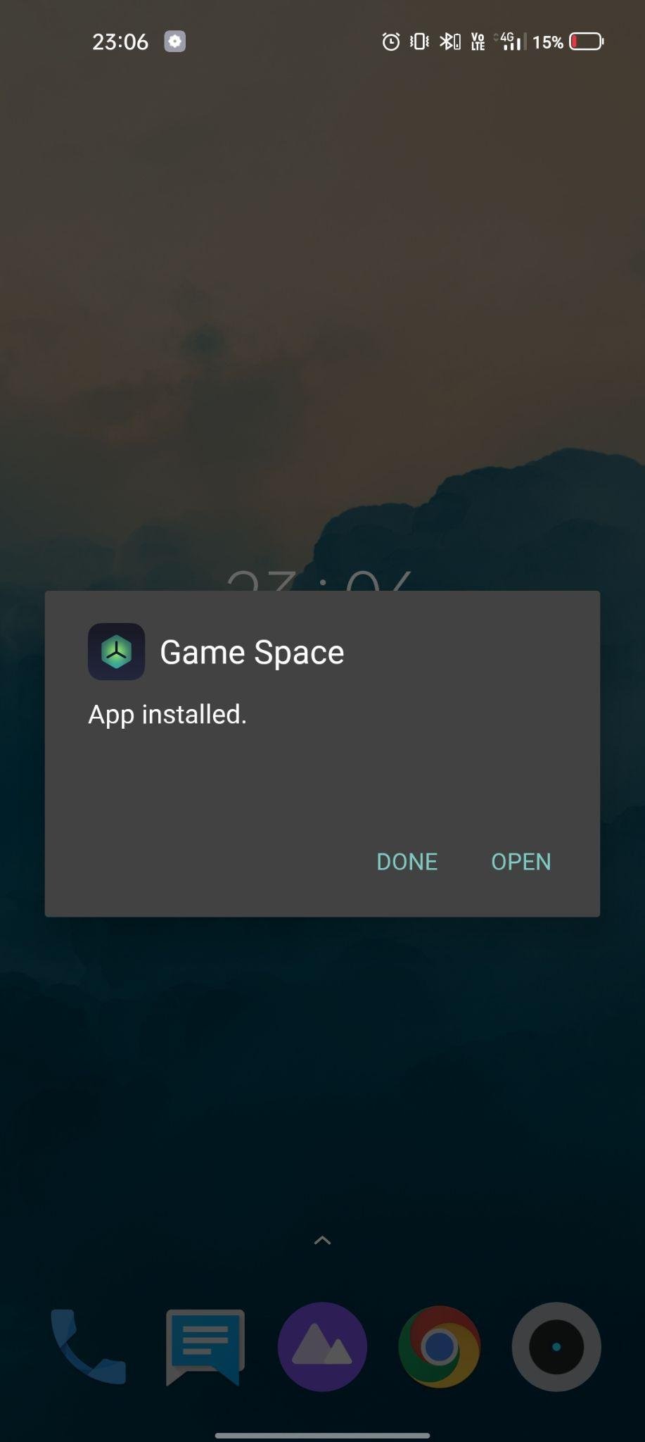 game space apk installed
