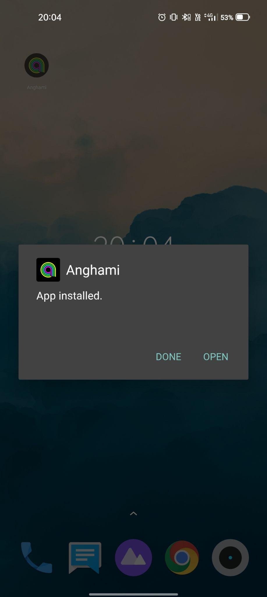 anghami mod apk installed