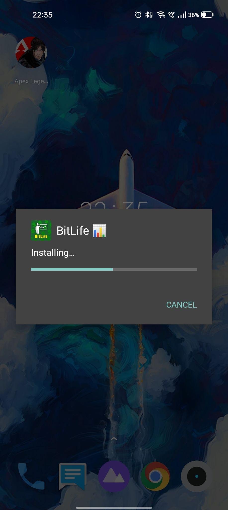 bitlife mod apk installing