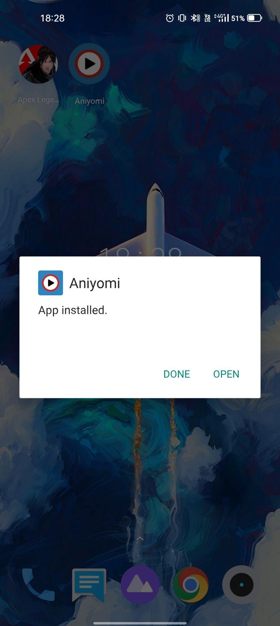 Aniyomi apk installed