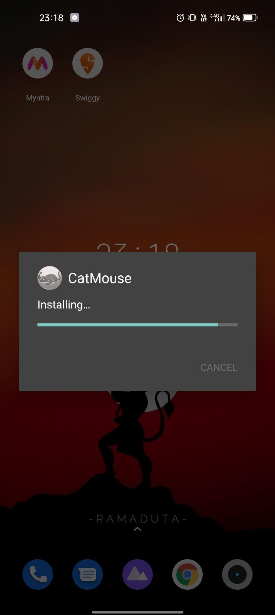 catmouse apk installing
