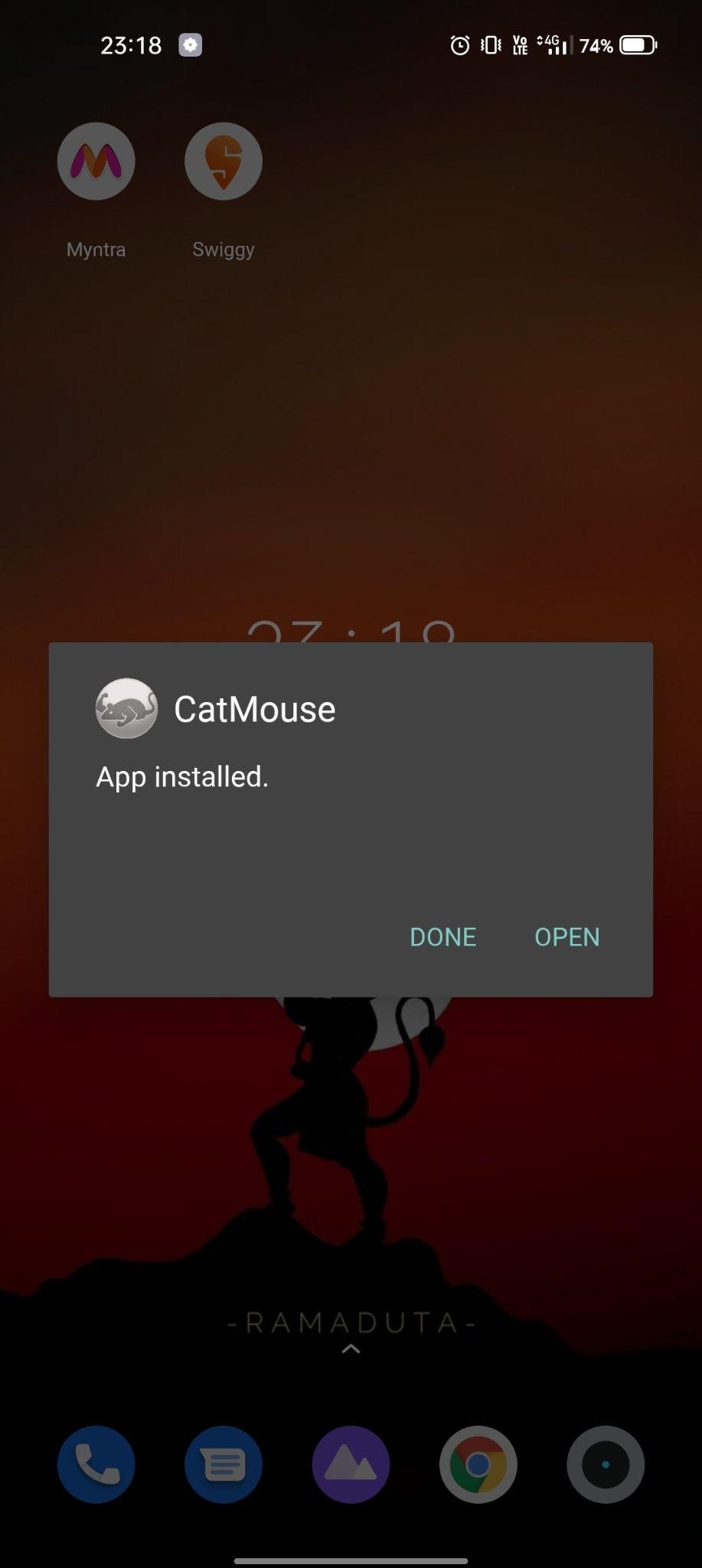 catmouse apk installed