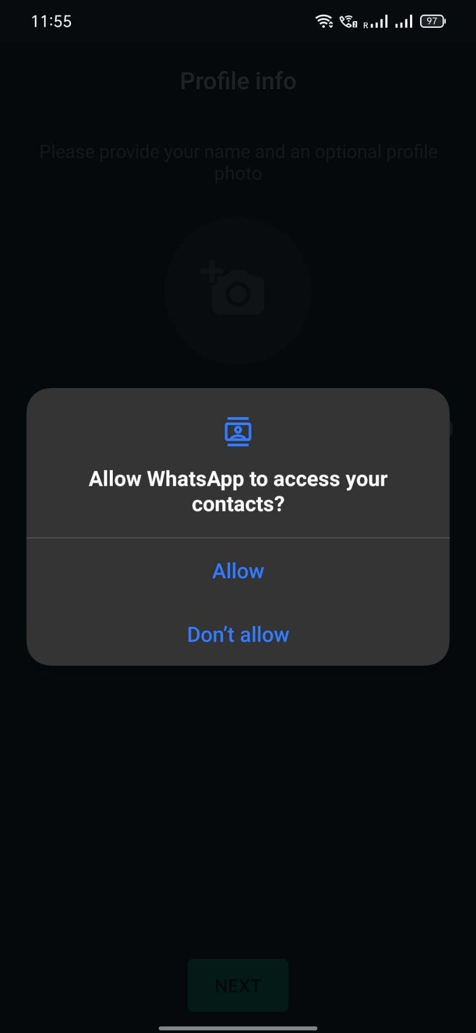 whatsapp permissions