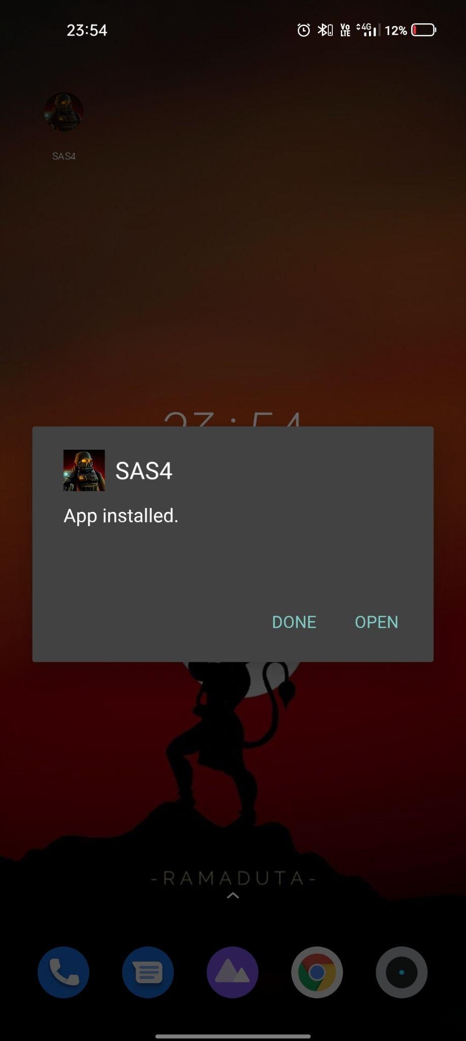 sas4 apk installed