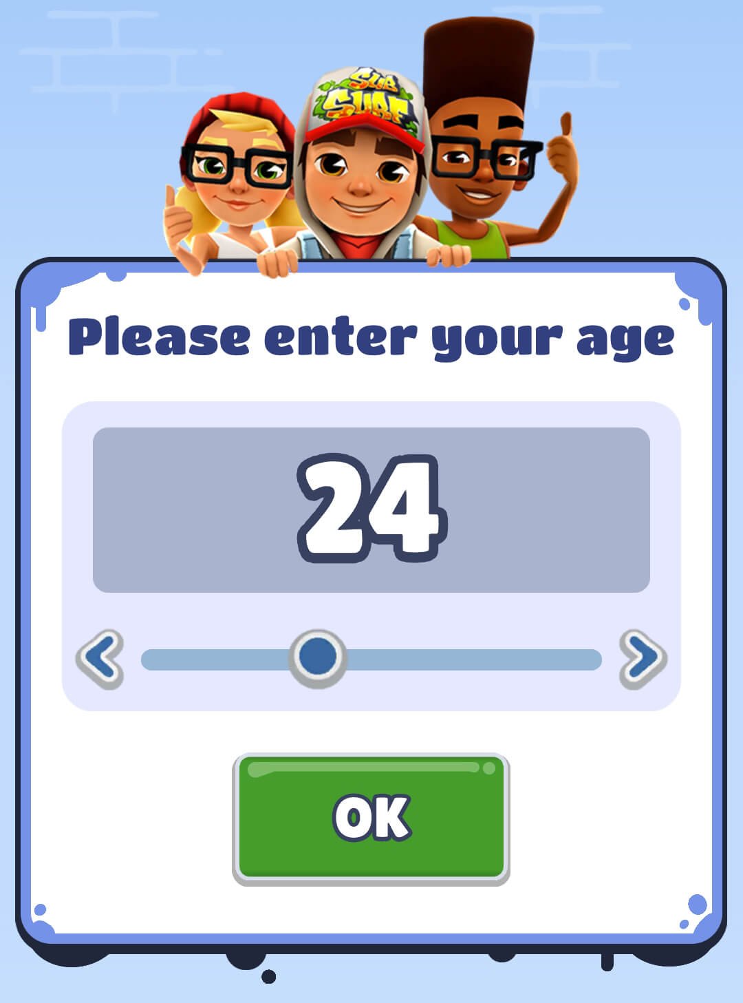 enter your age