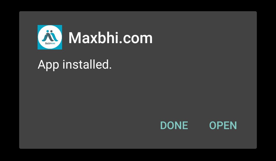 maxbhi apk installed