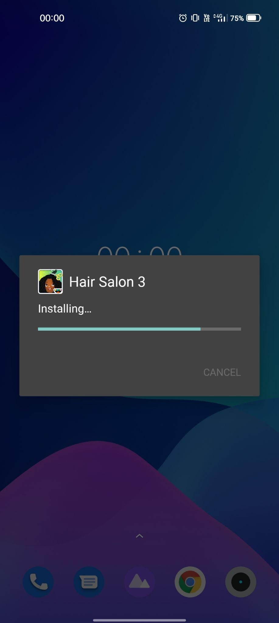 hair salon 3 apk installing