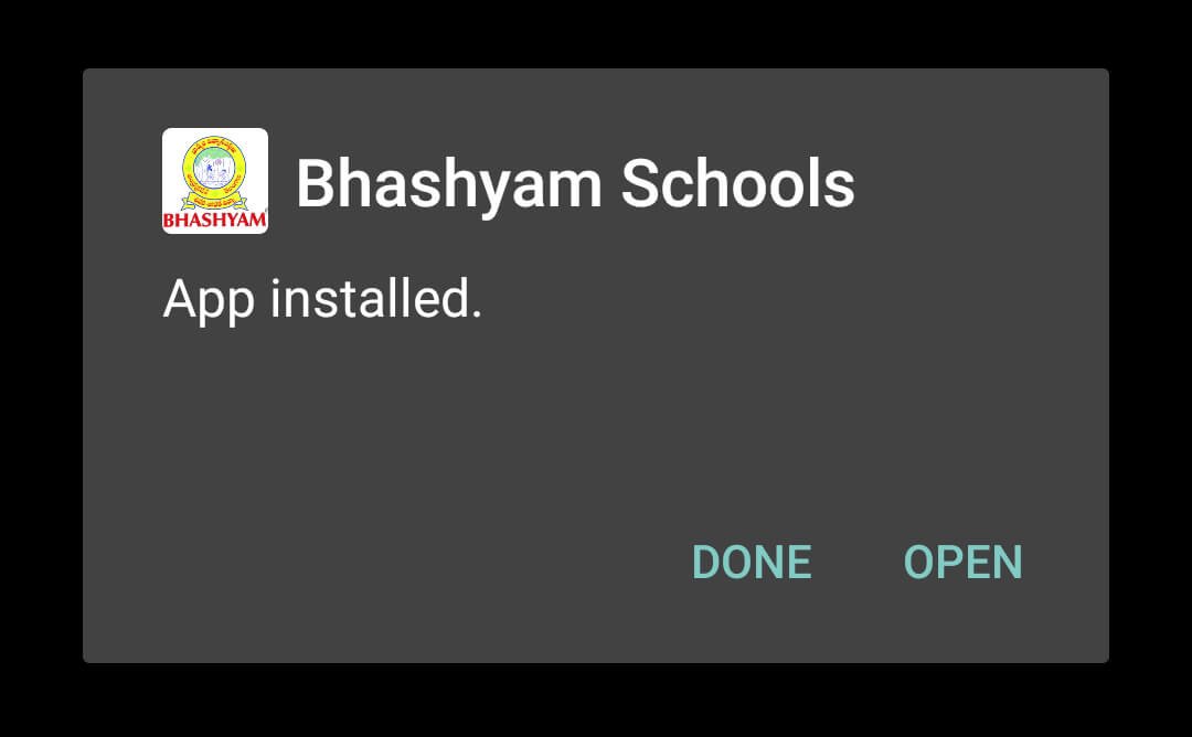 bhashyam schools apk installed