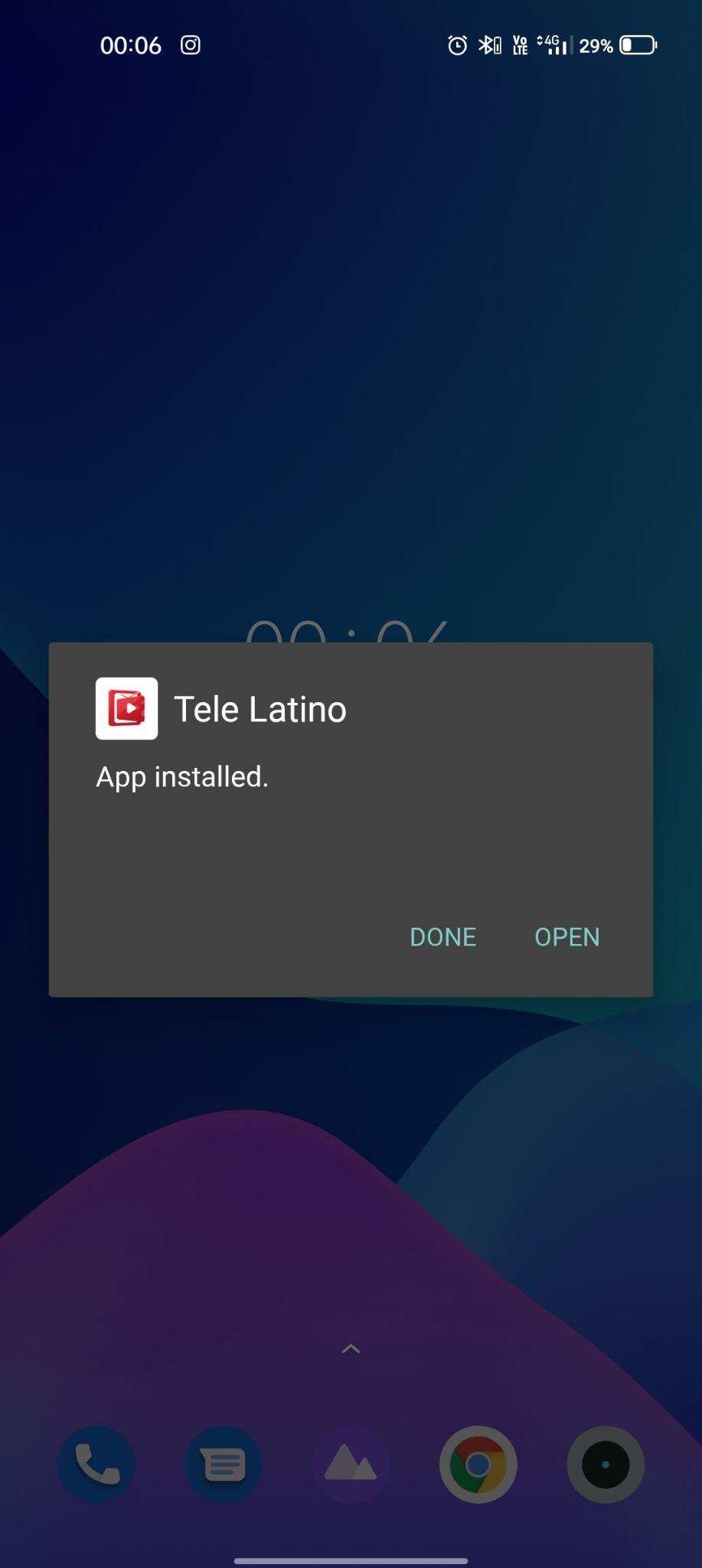 tele latino apk installed