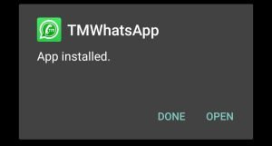 TMWhatsApp Apk installed