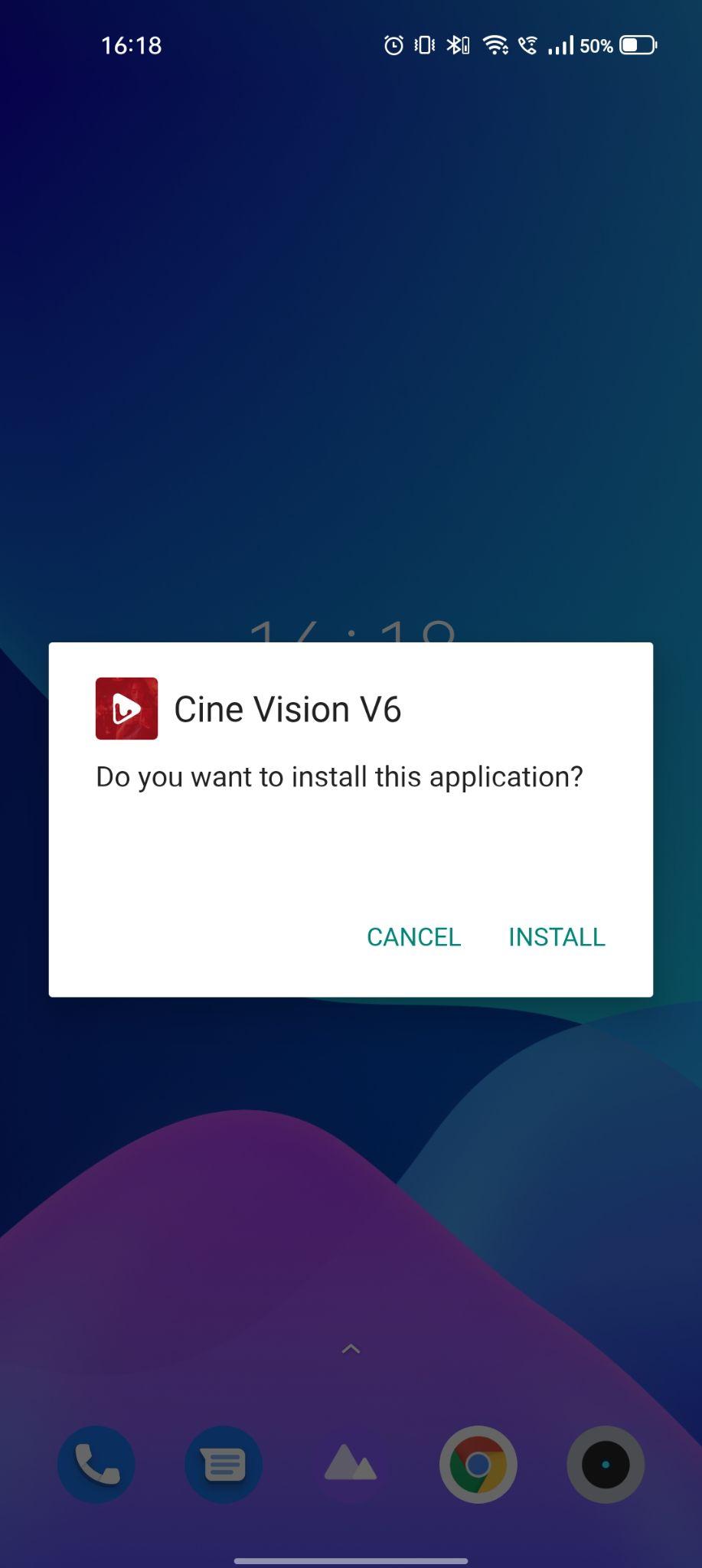 click on install