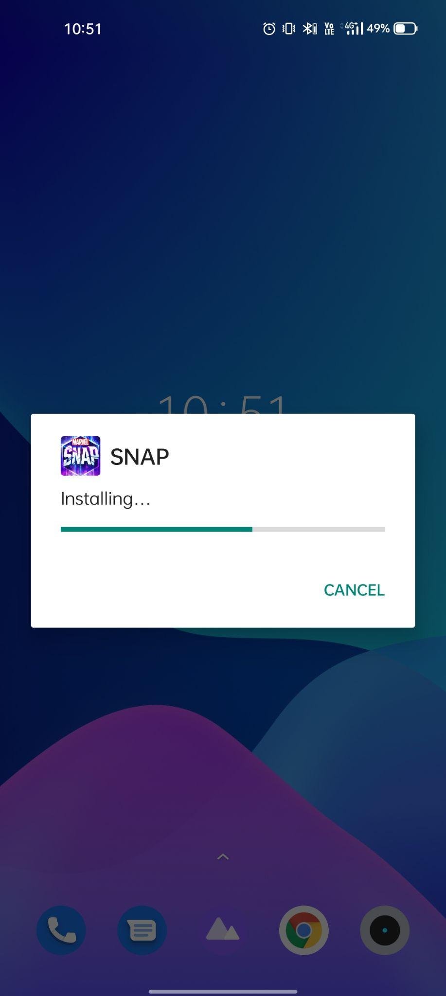 snap apk installing