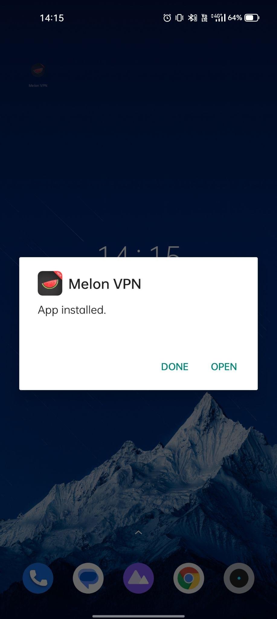 melon vpn mod apk installed