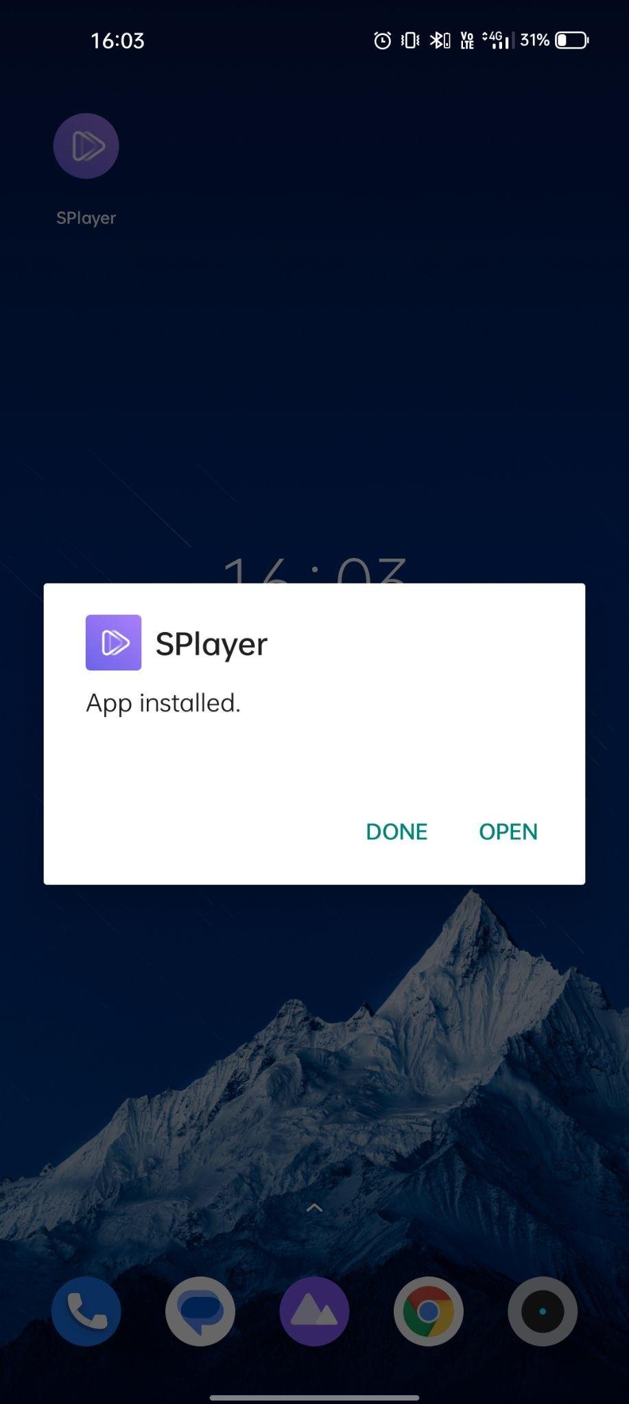 SPlayer mod apk installed