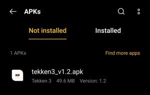 tekken 3 apk downloaded