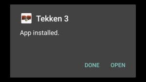 tekken 3 apk installed