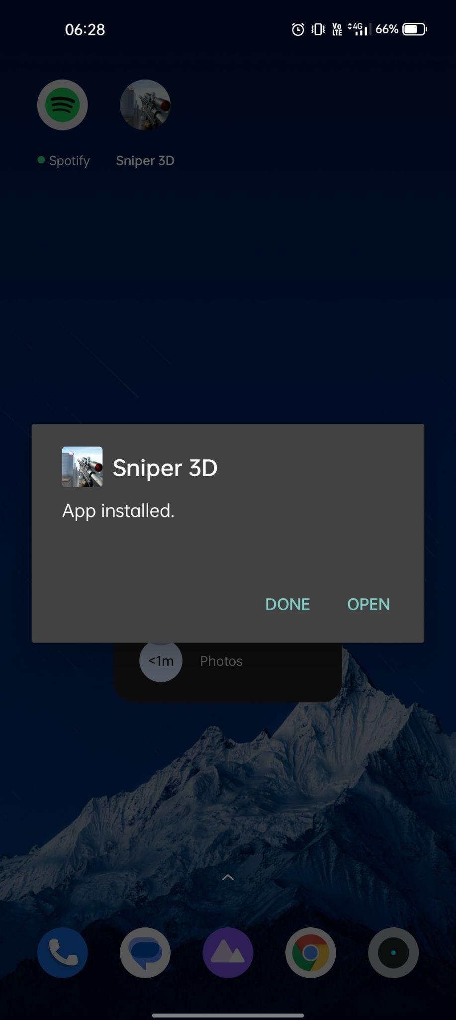 sniper 3d apk installed