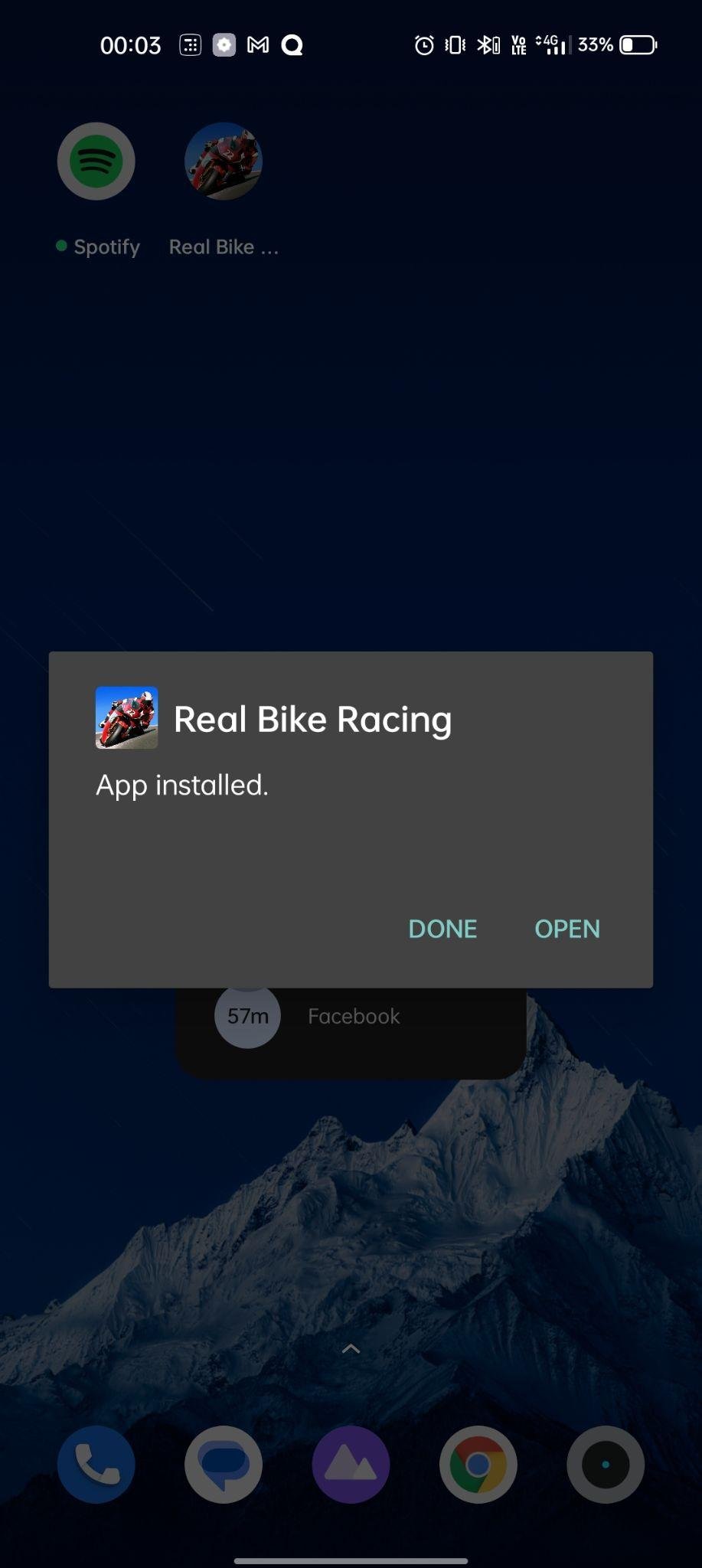 real bike racing mod apk installed