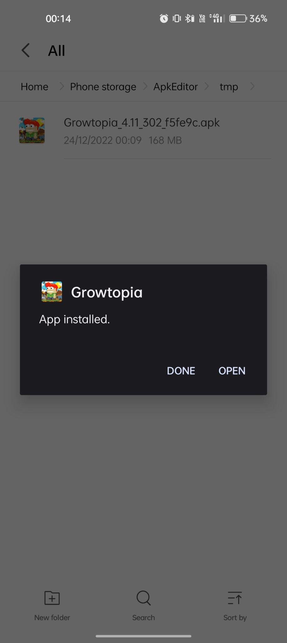 growtopia apk installed