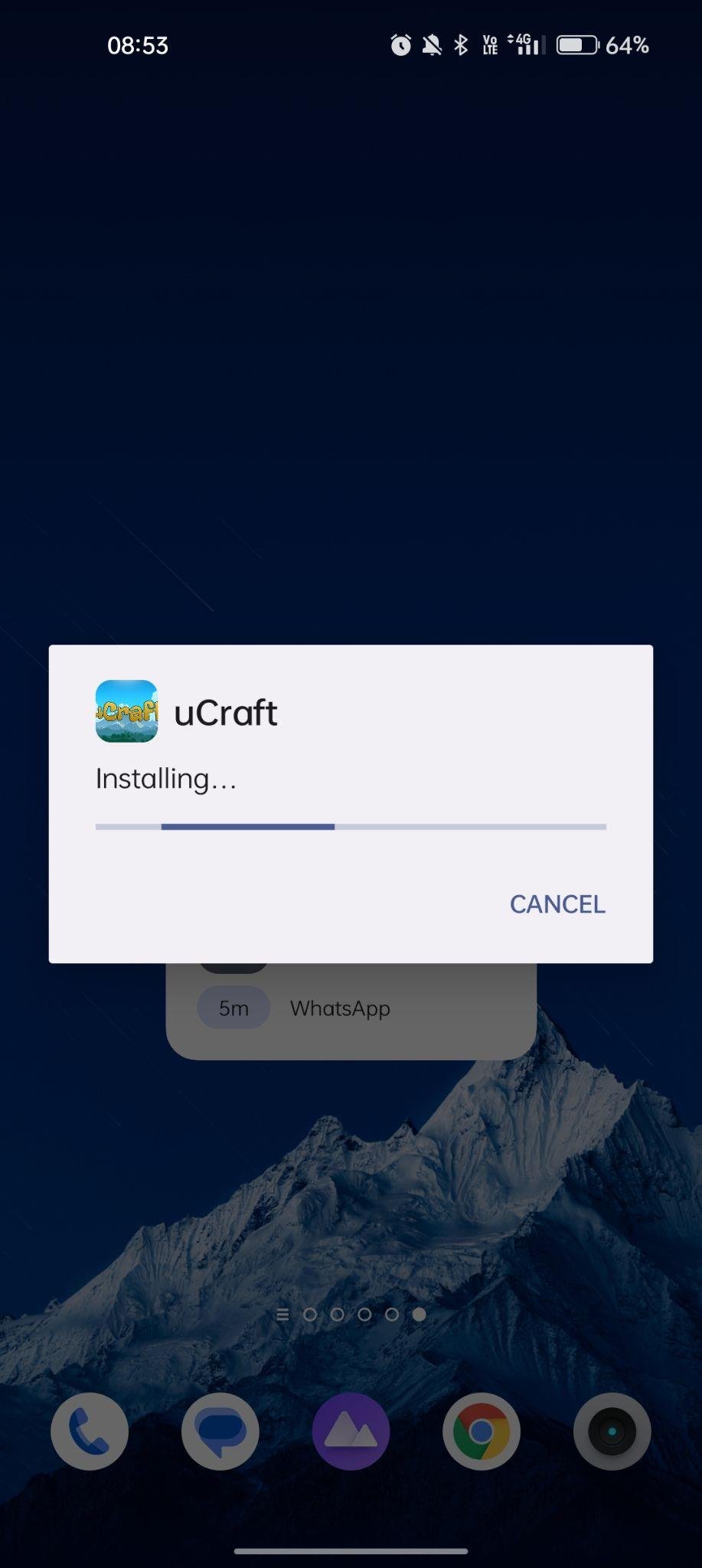 ucraft apk installing