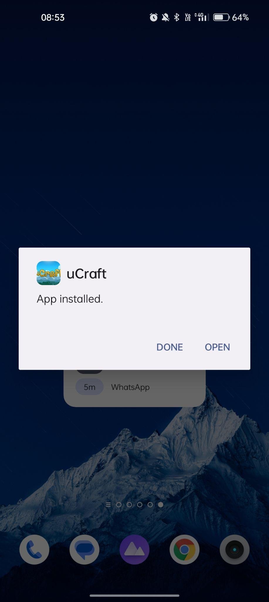 ucraft apk installed